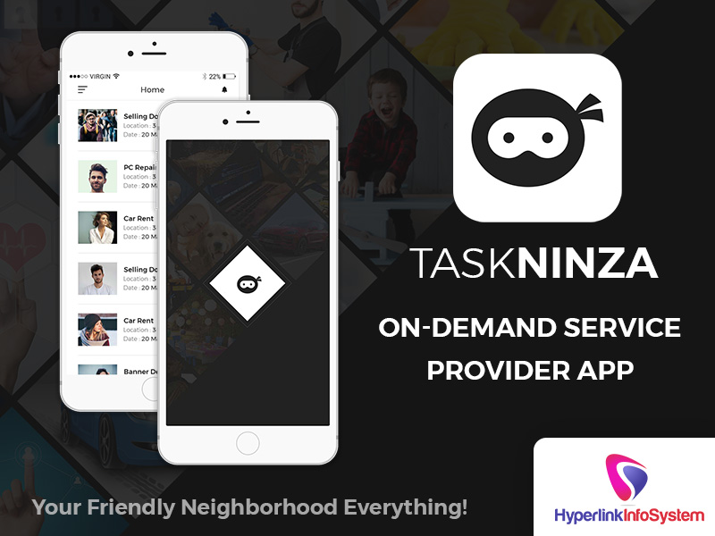 taskninza on demand service provider app